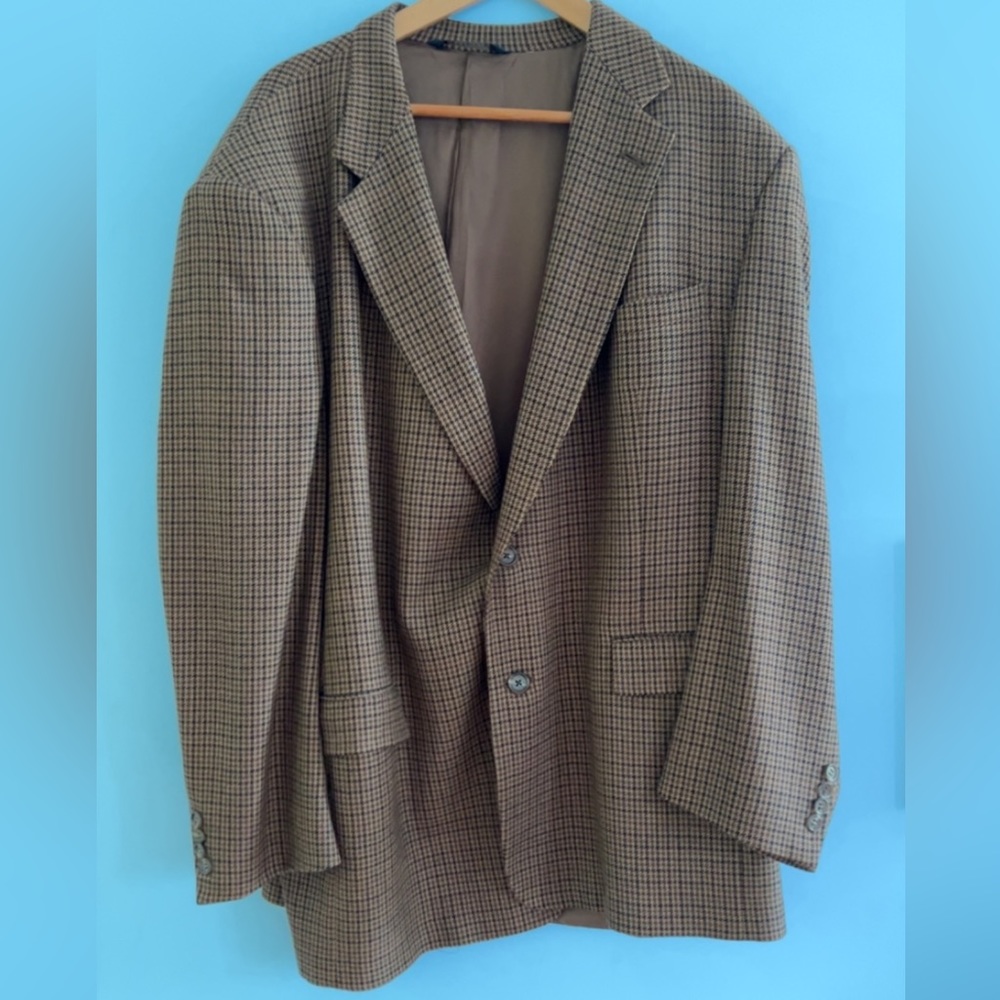 Vintage Burberry Houndstooth Sports Coat